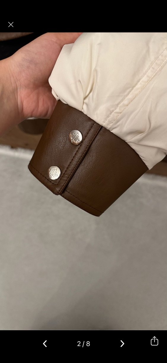 Kahverengi Deri Kadın Kış Ceketi Kürklü - Görsel 2