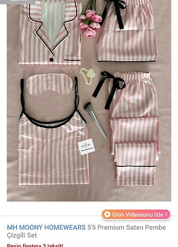 Suwen Saten pijama seti