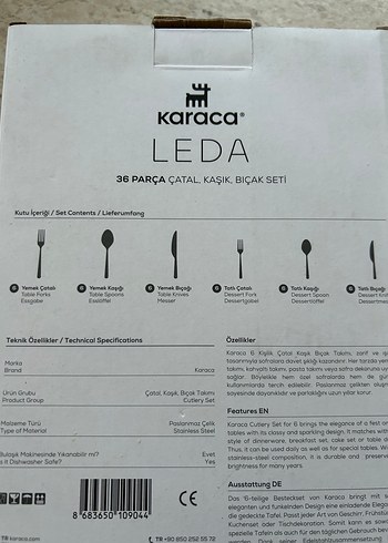 Karaca 36 Parça Çatal Kaşık Seti - Görsel 4