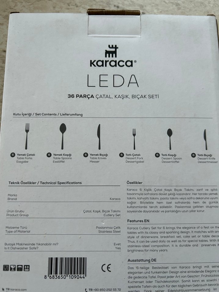 Karaca 36 Parça Çatal Kaşık Seti - Görsel 4