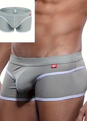s/m Beden Erkek Gri Mini Fit Boxer