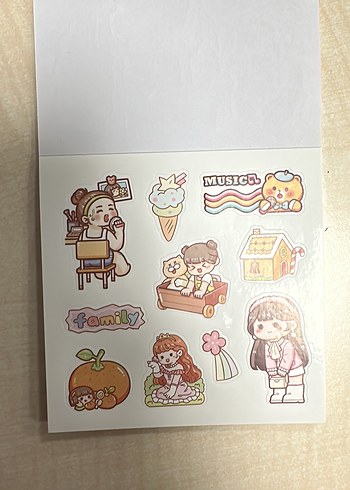  Beden Renk Sticker Defteri