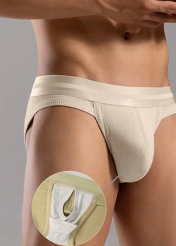 Erkek Bej Mini Boxer