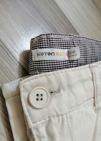 5 Yaş Beden beyaz Renk Pantolon koton