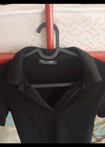 Koton Crop Polo Yaka Tişört Kısa Kollu Viskon