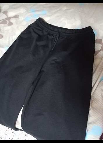 Kalın Pamuklu Polyester Siyah Eşofman