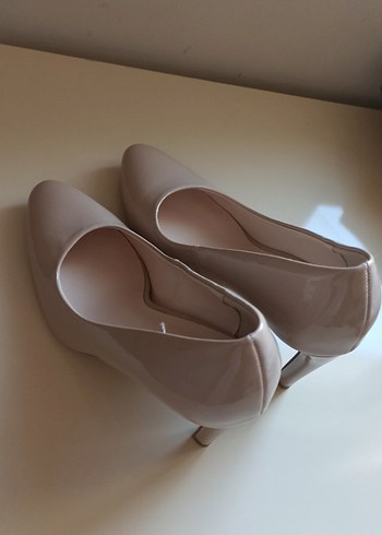 Bej Rugan Stiletto Topuklu Kadın Ayakkabı - Görsel 3