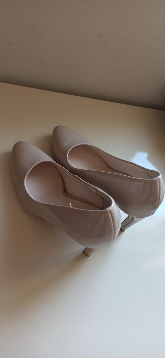 Bej Rugan Stiletto Topuklu Kadın Ayakkabı - Görsel 3