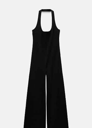 Zara krep halter yaka tulum