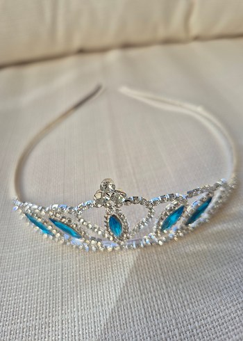 Diğer Mavi Taşlı Parlak Elsa Taç