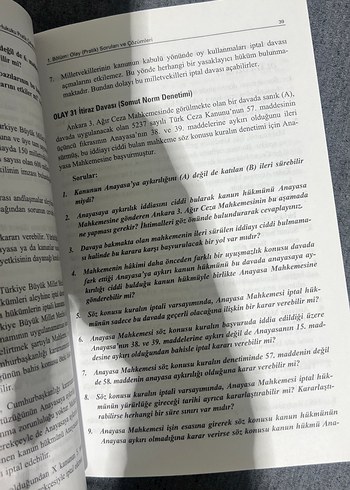  Beden Anayasa Hukuku Pratik Çalışma Kitabı 4. Baskı
