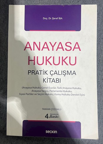 Anayasa Hukuku Pratik Çalışma Kitabı 4. Baskı