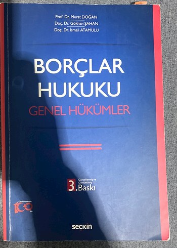 Borçlar Hukuku Genel Hükümler Kitabı