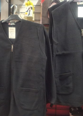 Siyah Fermuarlı polar yelek - Görsel 2