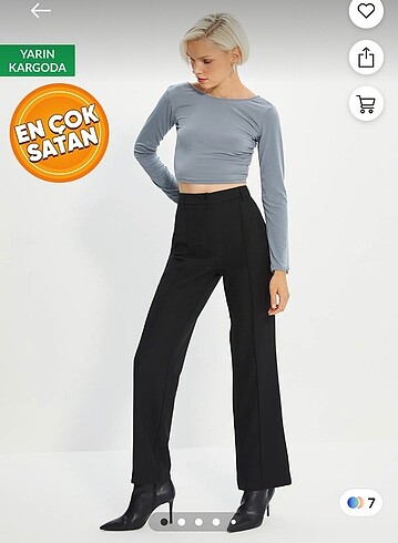 Trendyol 38 beden isapnyol paça pantalon