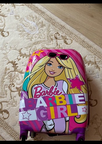 Renkli Barbie Kız Çocuk valiz