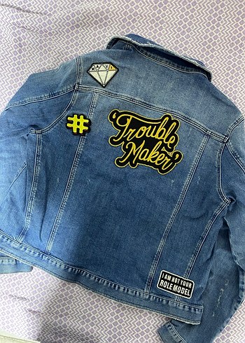 Mavi Jeans Mavi Marka Nakışlı Düğmeli Kadın Kot Ceket