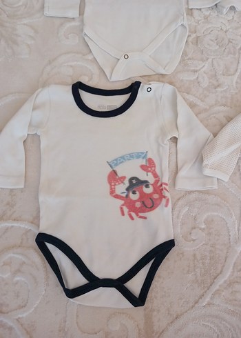 Renkli Baskılı Sarı Bebek Çıtçıtlı Body - Görsel 14