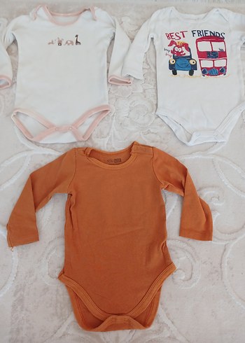 Renkli Baskılı Sarı Bebek Çıtçıtlı Body - Görsel 8