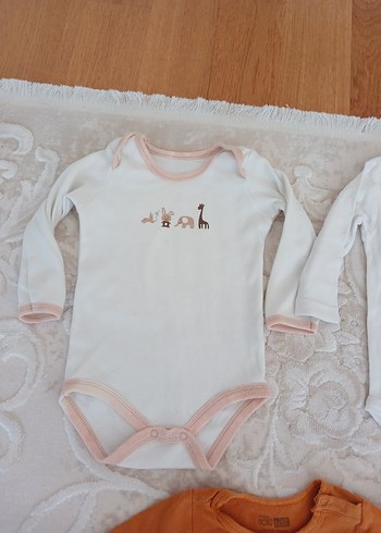 Renkli Baskılı Sarı Bebek Çıtçıtlı Body - Görsel 11