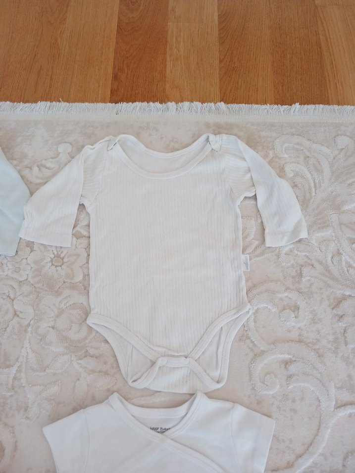 Renkli Baskılı Sarı Bebek Çıtçıtlı Body - Görsel 2