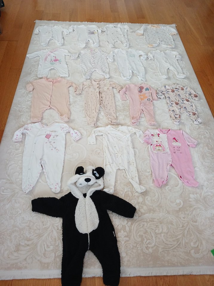 Kürklü Kapüşonlu Bebek Tulumu - Görsel 3