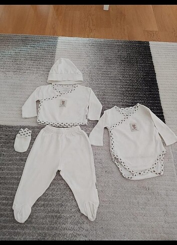 Yenidoğan Beden beyaz Renk kız bebek takımlar