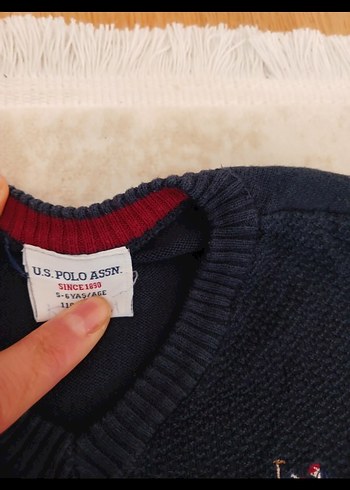 Erkek Çocuk V Yaka Örgü Lacivert Kazak - Görsel 4