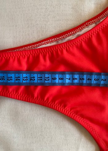 Kırmızı Parlak Midi Brazilyan kesim kadın bikini altı - Görsel 5