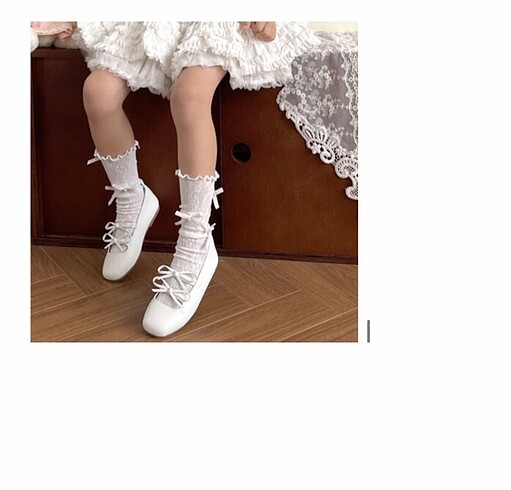 Kız Bebek Yazlık Diz Altı Çorap Seti (Free beden) 2?li fiyonklu 