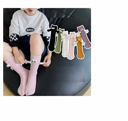 Çocuk Bahar-Yaz Diz Altı Çorap Seti (Free beden) 6?lı set