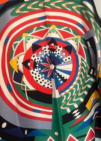 Kadın Çok Renkli Bohem Tarzı Şal - Görsel 5