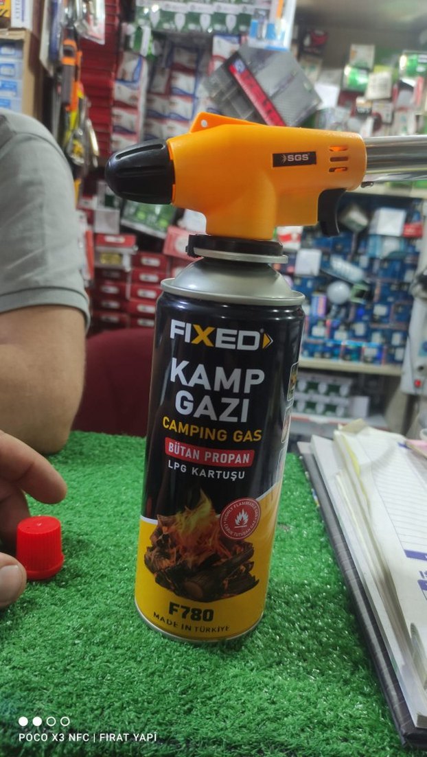 Pürmüz başlığı  kamp gazı başlığı kartuş - Görsel 3