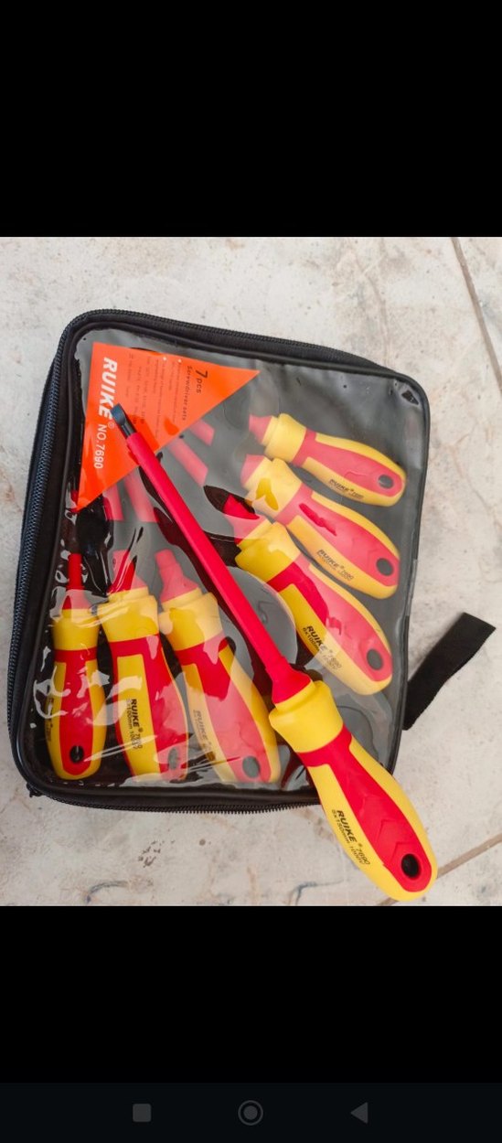 Ruike İzoleli Kırmızı Tornavida  7 Li Set çantalı - Görsel 2