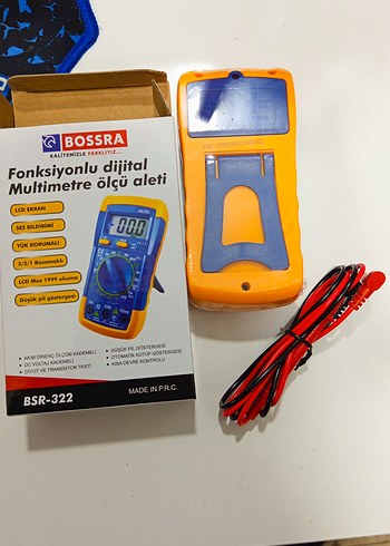 Bossra Fonksiyonlu Dijital Multimetre Ölçü Aleti profesyonel - Görsel 2