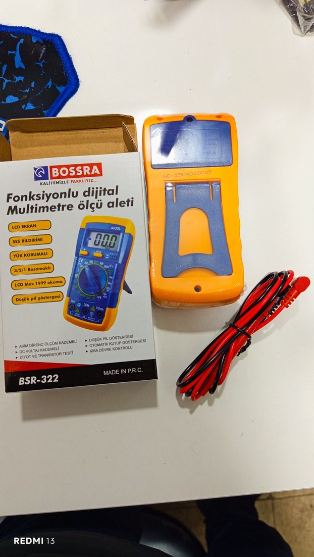 Bossra Fonksiyonlu Dijital Multimetre Ölçü Aleti profesyonel - Görsel 2