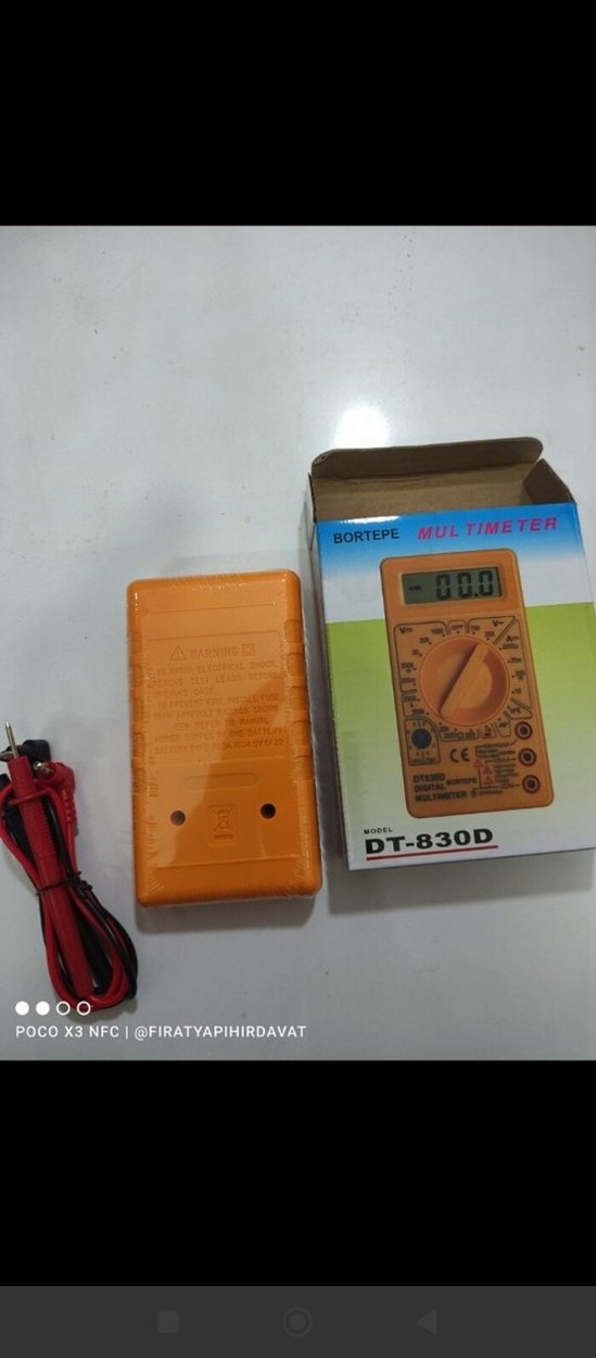 Bortepe DT-830D Dijital Multimetre Ölçüm Cihazı - Görsel 2