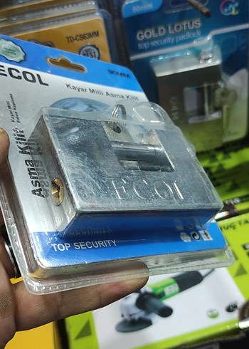 Asma kilit Kayar millî 90 Milim Çelik kilit - Görsel 6