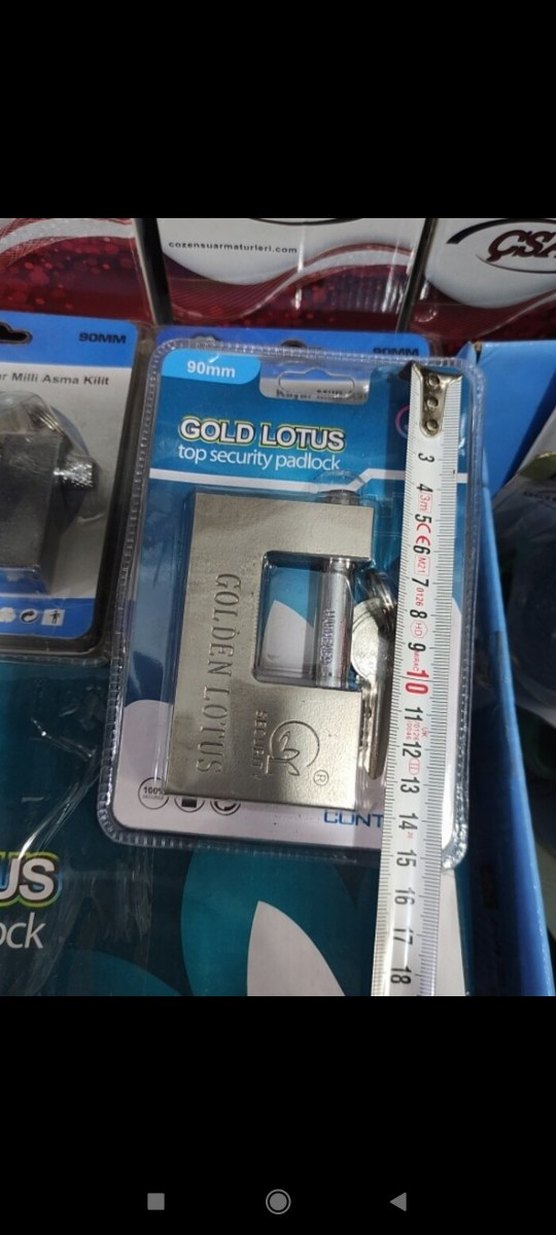 Asma kilit Kayar millî 90 Milim Çelik kilit - Görsel 3