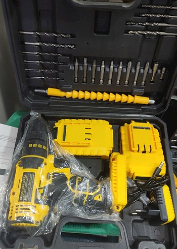 Bosch Sarı Şarjlı Matkap Seti Dawrek Ful set Çantalı
