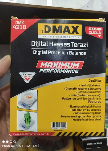 Beden Renk Dijital Hassas Terazi 3 Kg Kapasiteli 0.1 Hassasiyet