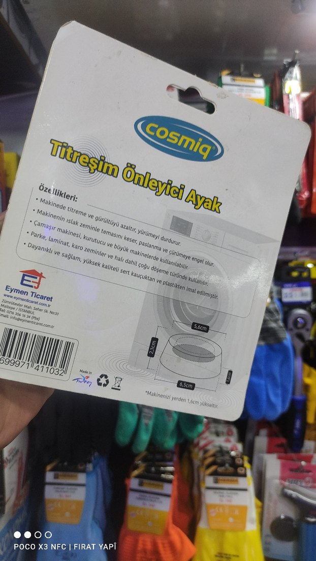 Makine için Titreşim Önleyici Ayak 4'lü - Görsel 2