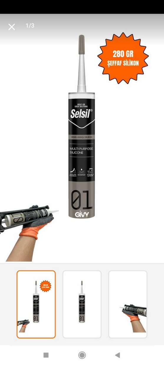 Selsil  şeffaf slikon 3 Âdet - Görsel 3