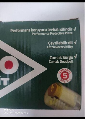  Beden yeşil Renk DEMİR KAPI KİLİDİ TİRAJLI KİLİT