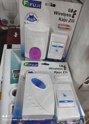 Kumandallı kablosuz kapı zili 