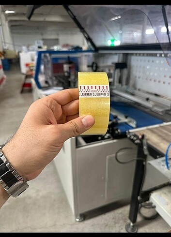 Beden sarı Renk Koli bandı 100 MT 6 Adet