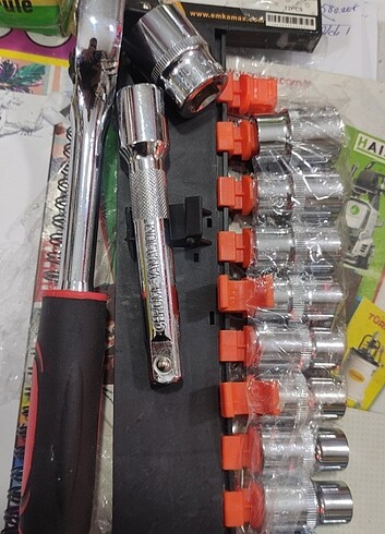 Diğer Anahtar takımı Cırcır Lokma kolu 12 Li set
