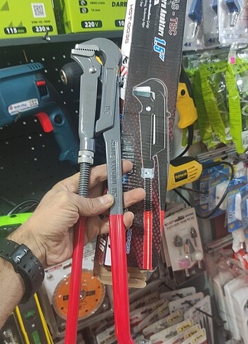 Maşalı Boru anahtarı 1.5 inç Hastec Vanadyum çelik 