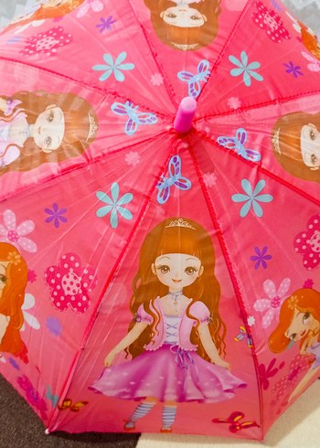 Çocuk şemsiyesi Bardaklı karakter desenli - Görsel 5