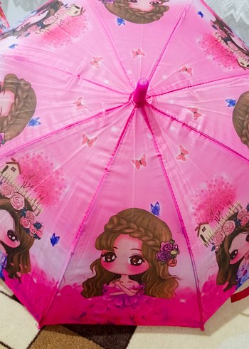 Çocuk şemsiyesi Bardaklı karakter desenli - Görsel 6